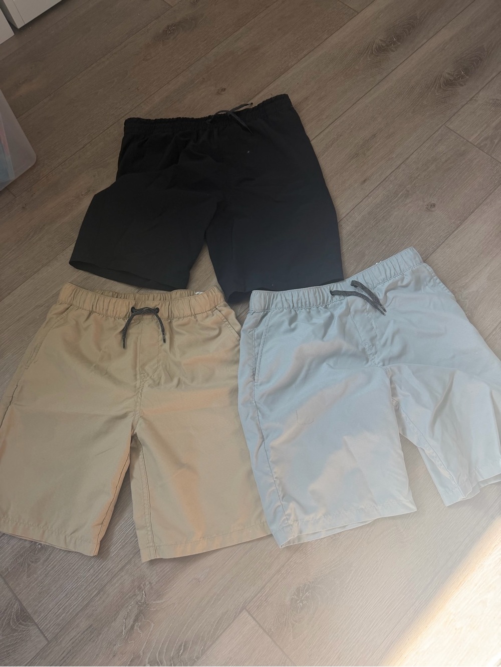 Boys Casual Elastic-Waist Shorts - Black, Khaki, Light Gray Quicksilver